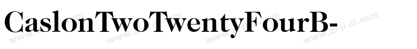 CaslonTwoTwentyFourB字体转换