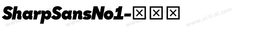SharpSansNo1字体转换