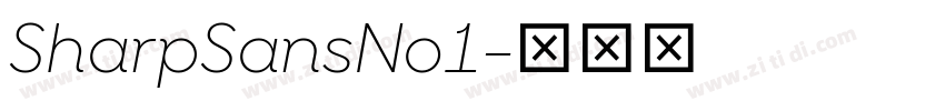 SharpSansNo1字体转换