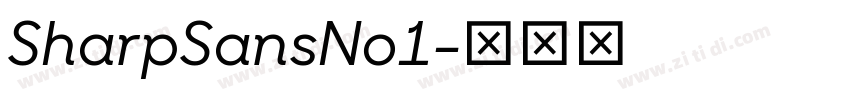 SharpSansNo1字体转换