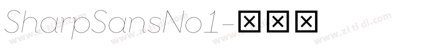 SharpSansNo1字体转换
