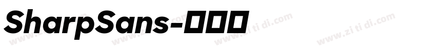 SharpSans字体转换