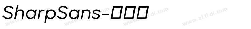 SharpSans字体转换