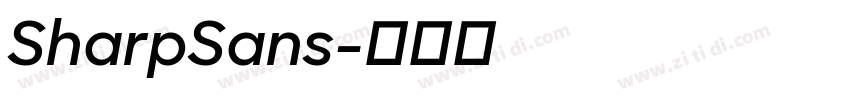 SharpSans字体转换