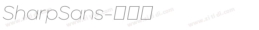 SharpSans字体转换