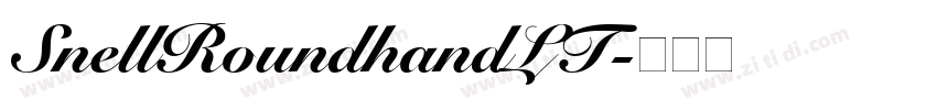 SnellRoundhandLT字体转换
