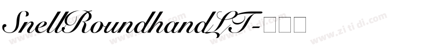 SnellRoundhandLT字体转换