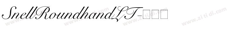 SnellRoundhandLT字体转换