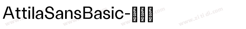 AttilaSansBasic字体转换