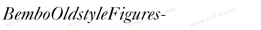 BemboOldstyleFigures字体转换