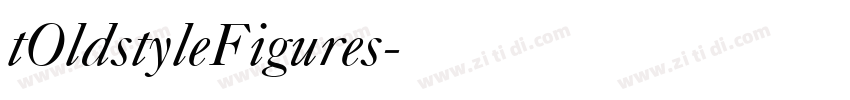 tOldstyleFigures字体转换