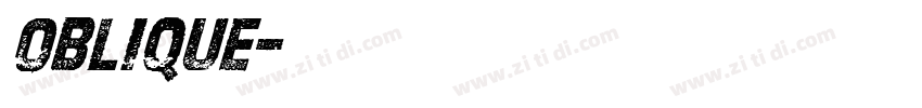oblique字体转换