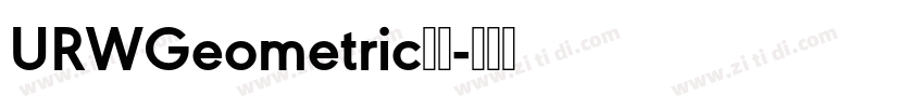 URWGeometric字体字体转换
