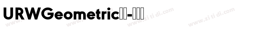 URWGeometric字体字体转换