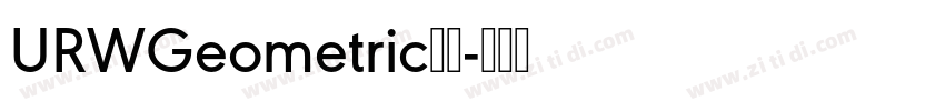URWGeometric字体字体转换