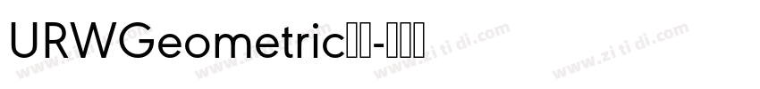 URWGeometric字体字体转换
