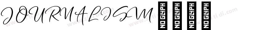 JOURNALISM字体转换