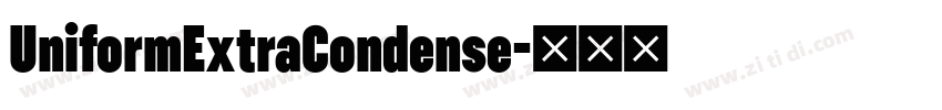 UniformExtraCondense字体转换