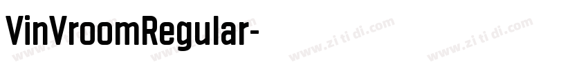 VinVroomRegular字体转换