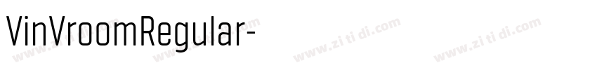 VinVroomRegular字体转换
