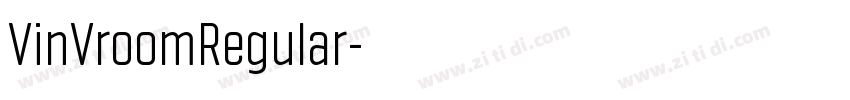 VinVroomRegular字体转换