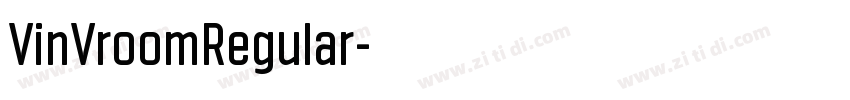 VinVroomRegular字体转换