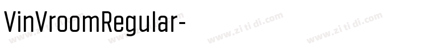 VinVroomRegular字体转换