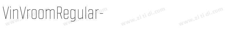 VinVroomRegular字体转换