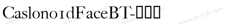 Caslon01dFaceBT字体转换
