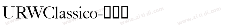 URWClassico字体转换