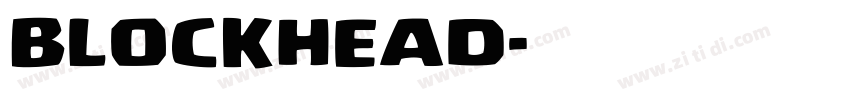 Blockhead字体转换