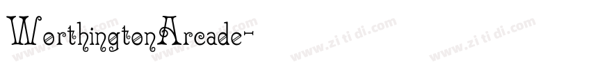 WorthingtonArcade字体转换