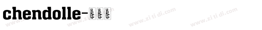 chendolle字体转换