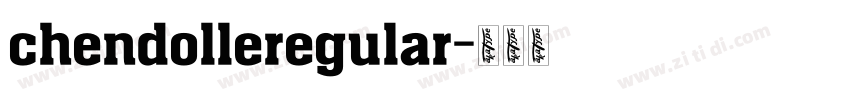 chendolleregular字体转换