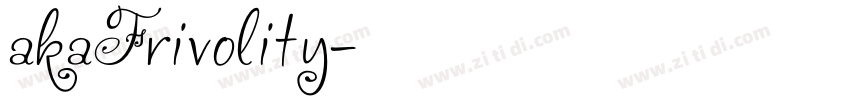 akaFrivolity字体转换