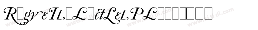 RageItalicLetPlain字体转换