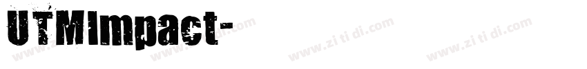 UTMImpact字体转换