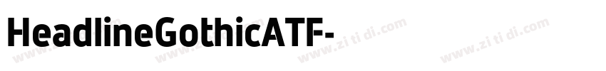 HeadlineGothicATF字体转换