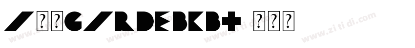 A半天GardeBKBT字体转换