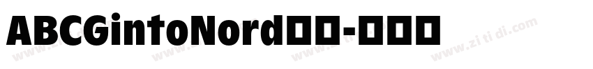 ABCGintoNord字体字体转换