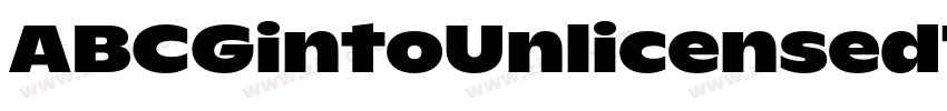 ABCGintoUnlicensedTr字体转换