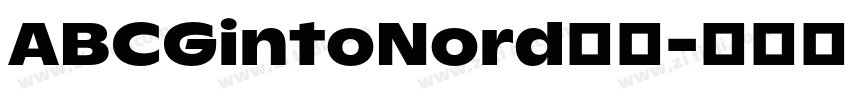 ABCGintoNord字体字体转换