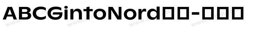 ABCGintoNord字体字体转换