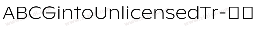 ABCGintoUnlicensedTr字体转换