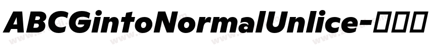 ABCGintoNormalUnlice字体转换