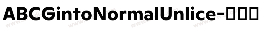 ABCGintoNormalUnlice字体转换
