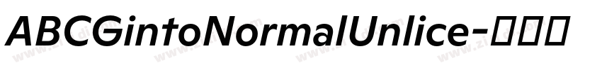 ABCGintoNormalUnlice字体转换