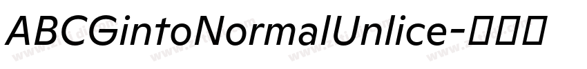 ABCGintoNormalUnlice字体转换