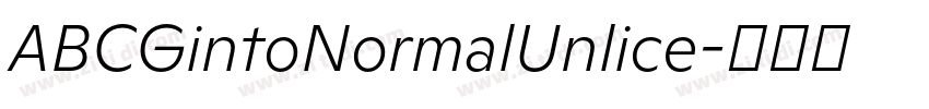 ABCGintoNormalUnlice字体转换