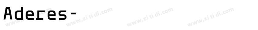 Aderes字体转换